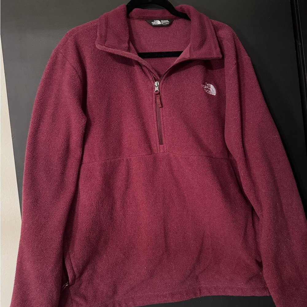 The North Face Men's Burgundy Quarter Zip